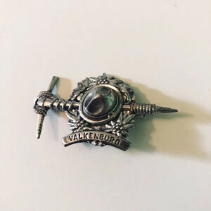 Vintage Valkenburg Lapel Pin Souvenir Badge  Netherlands